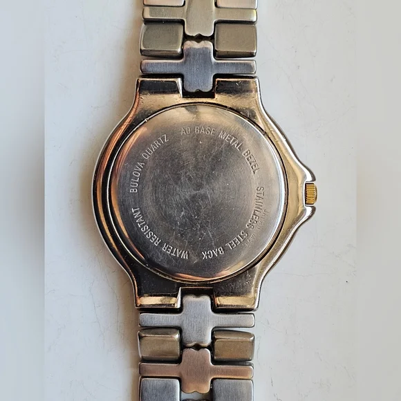 Bulova Infinity Collection wristwatch, two-tone. Unisex EUC! - Picture 13 of 16